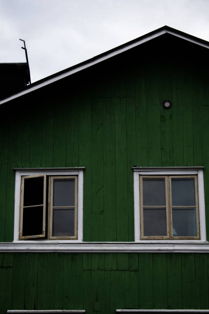 istock Green wooden house 1396535750