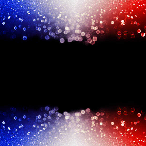 istock Patriotic red white blue firework July 4th, Memorial, President, Labor Day background fireworks 1396536839
