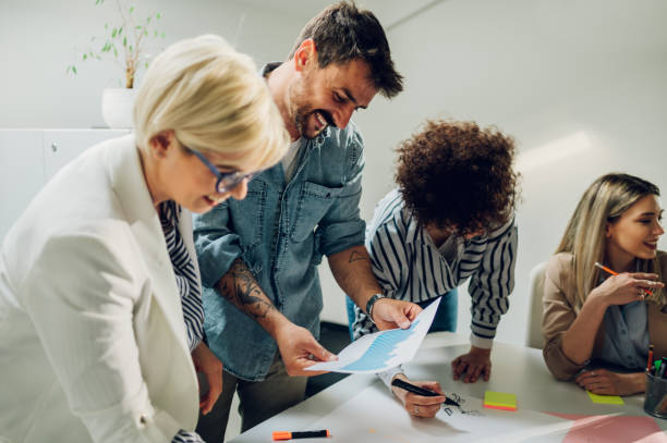 istock Multiracial business team on a meeting in a modern bright office 1396539837