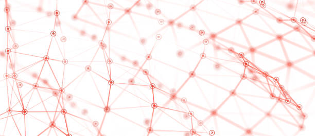 istock Abstract white background with connected dots and lines. Medical background. Background for business presentations. 3D 1396541125