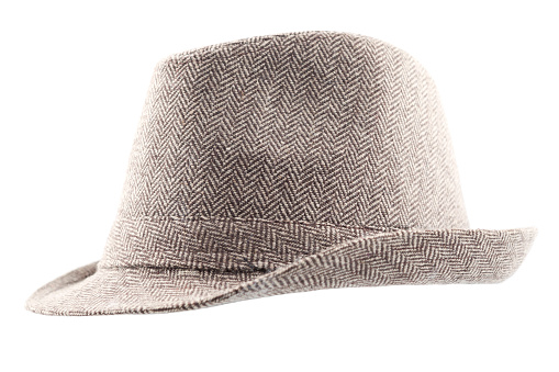 Close-up of hat Object on a White Background