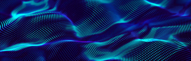 istock Abstract digital background. Big data stream. The concept of science, technology, business, space. 3d rendering 1396543282