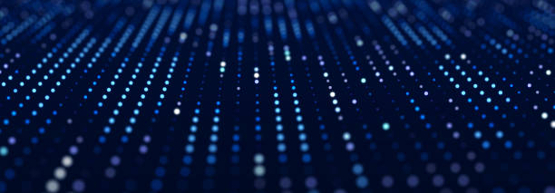 istock Abstract digital background. Big data stream. The concept of science, technology, business, space. 3d rendering 1396543797