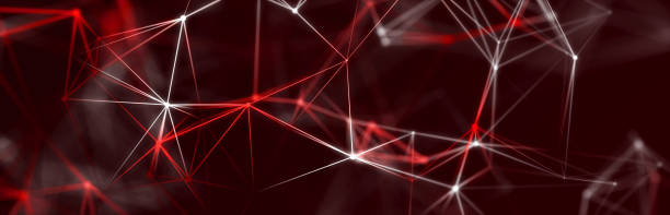 istock Abstract color background with connected dots and lines. Background for business presentations. 3D rendering 1396544315