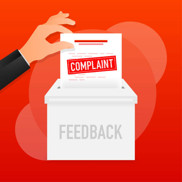 Complaint, great design for any purposes. Flat vector illustration. Vector illustration design Complaint, great design for any purposes. Flat vector illustration. Vector illustration design. complaining stock illustrations