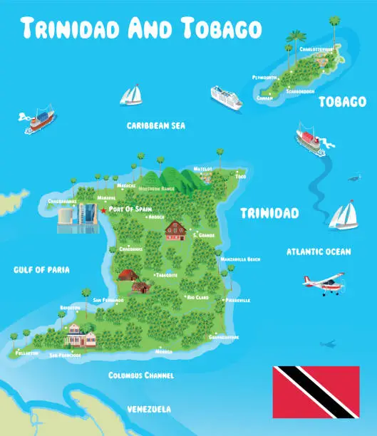 Vector illustration of Trinidad and Tobago