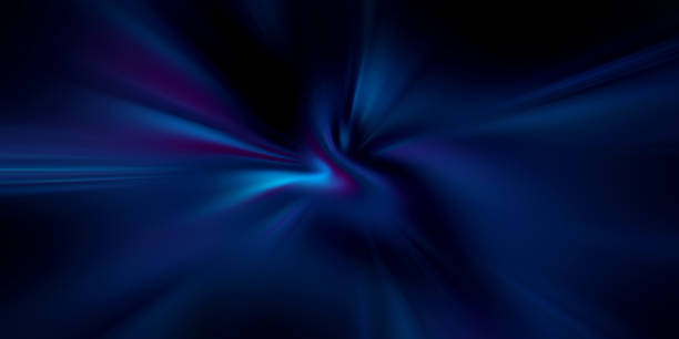 istock Abstract blue tone of high speed moving light 1396550287