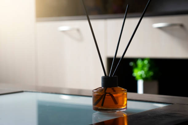 istock Perfume for home in a glass bottle 1396551779