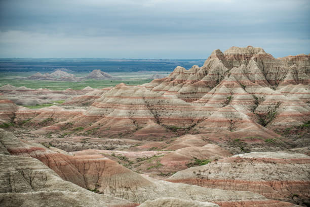 istock Layered hills in the Badlands National Park 1396553891