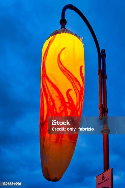 Ornate Street Light Stock Photo - Download Image Now - Abruzzo, Color Image, Italy