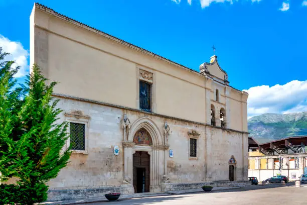 Facade of the Cathedral of San Panfilo, Sulmona Italy