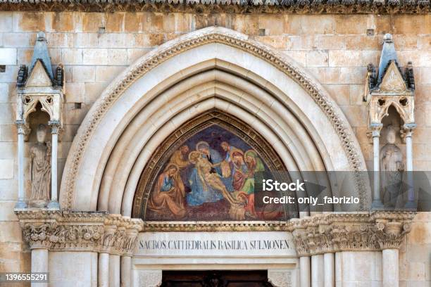 Cathedral Of San Panfilo Stock Photo - Download Image Now - Abruzzo, Architecture, Building Exterior
