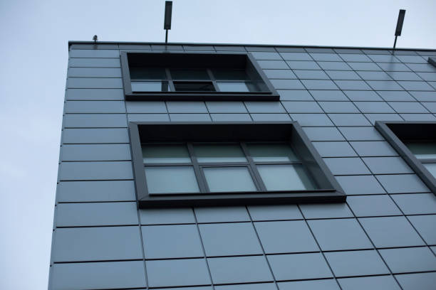 istock Windows in building. Details of office house. 1396555957
