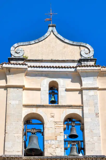 Bell tower of the Cathedral of San Panfilo, Sulmona Italy