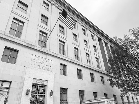 Washington DC, USA - March 27, 2022. Federal Trade Commission building in Washington DC, USA