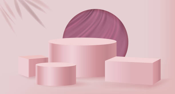 istock Realistic showcase podium, great for product display and scene background, 1396575631