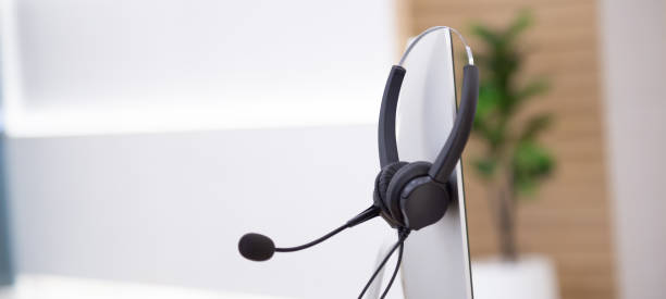 istock Communication support, call center and customer service help desk.for (call center) concept 1396605191