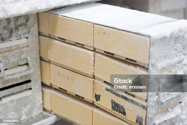 Scatole In Congelatore 2 - Fotografie stock e altre immagini di Scompartimento di immagazzinaggio - Scompartimento di immagazzinaggio, Laboratorio, Ghiacciato