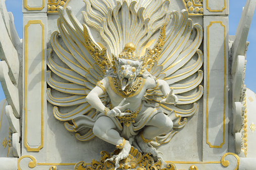 Bernini angel on Ponte San Angelo with cross.