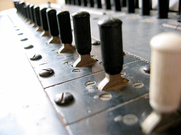 stará telefonní ústředna 2 - guglielmo marconi - stock snímky, obrázky a fotky