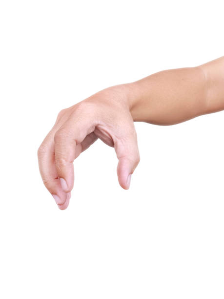 istock A Man hand, isolated on white background 1396614051