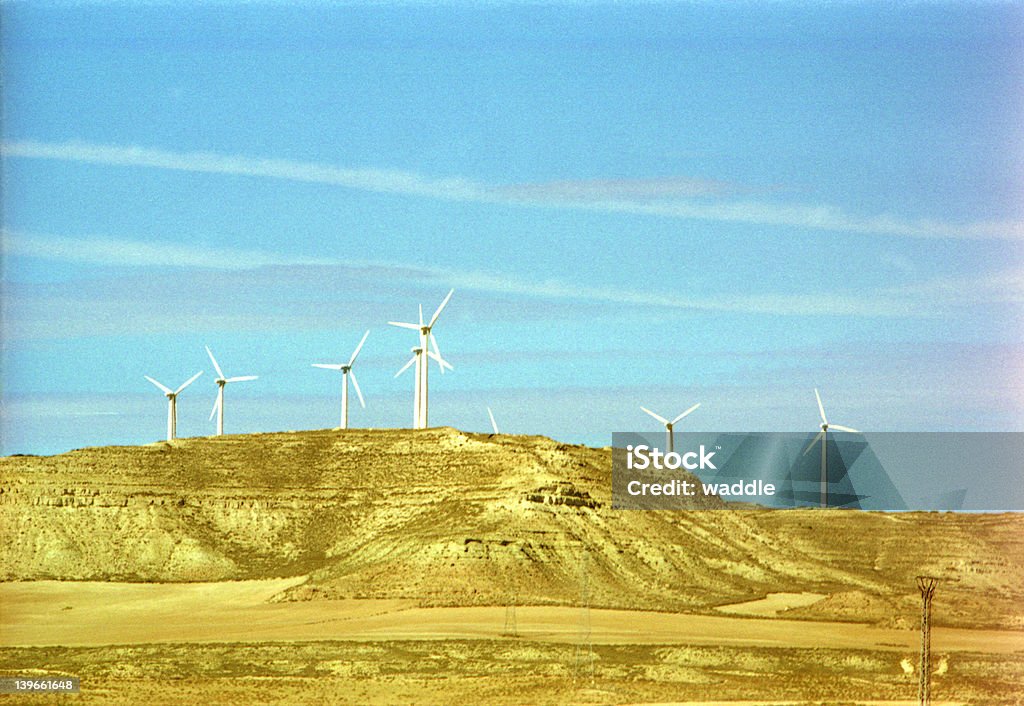 Éoliennes paysage - Photo de Bleu libre de droits