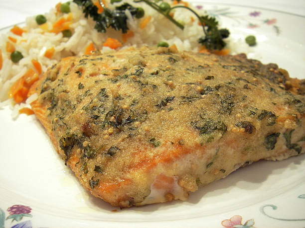 istock Salmon With Mustard Sauce 139662110