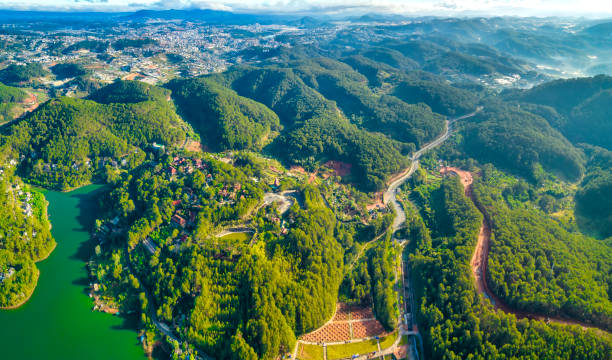 istock View Tuyen Lam lake seen from above 1396621640
