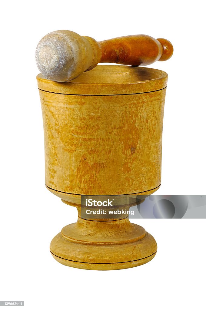 Mortar and Pestle Mortar and Pestle - Clipping Path Included Brown Stock Photo