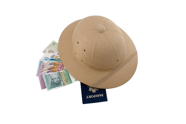 traveller essentials stock photo