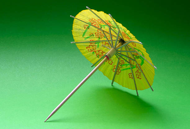 Umbrella Standing out from the Crowd, Leadership Concept. Digitally generated image. 3d render.
