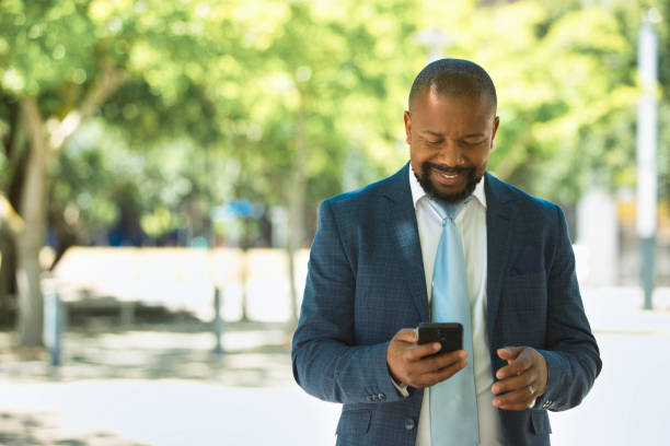 istock Modern happy businessman 1396627761