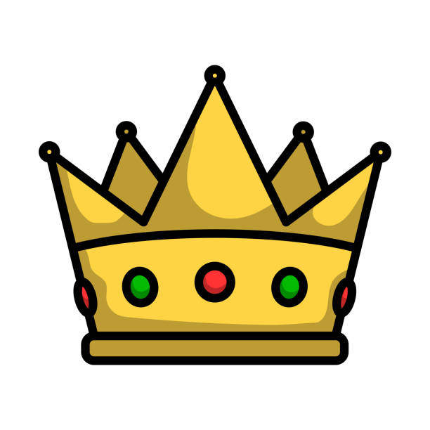 Party Crown Icon vector art illustration