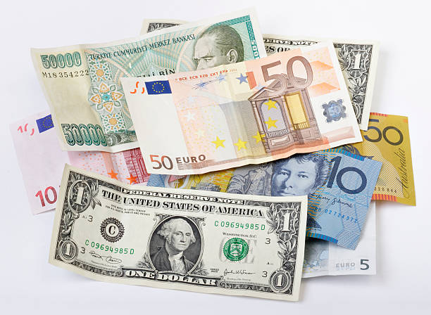 деньги потайной - currency exchange exoticism trading exchange rate стоковые фото и изображения