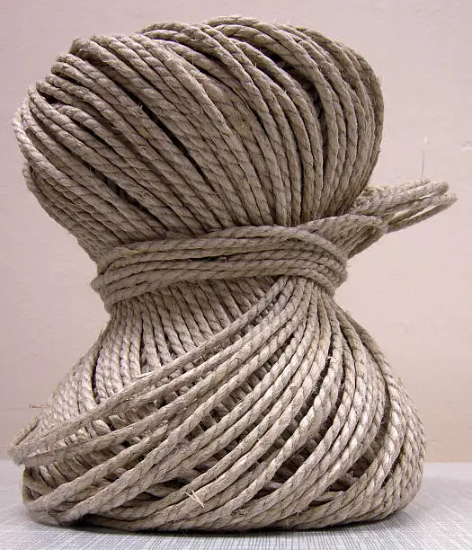 A string-bundle in a workshop.