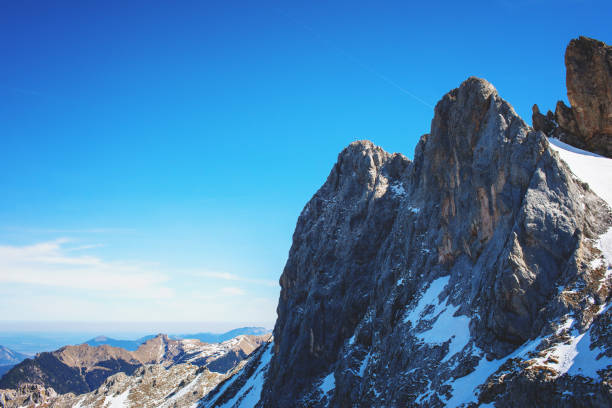 Blue sky over the Karwendelspitze /Bavarian Alps
