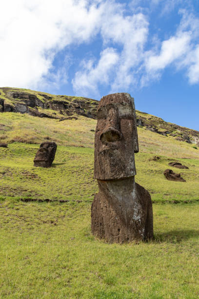 istock Monumental statue at Rano Raraku volcano, Easter island 1396637628