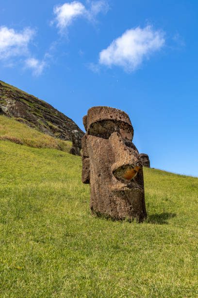 istock Monumental statue at Rano Raraku volcano, Easter island 1396637657