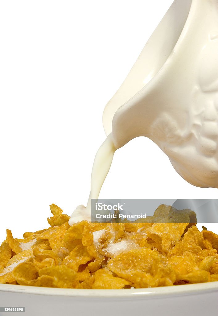 corflakes e do leite - Royalty-free Alimentação Saudável Foto de stock