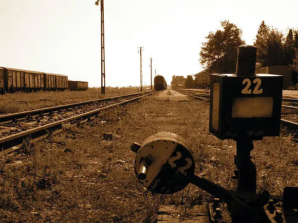 Sepia Trainstation