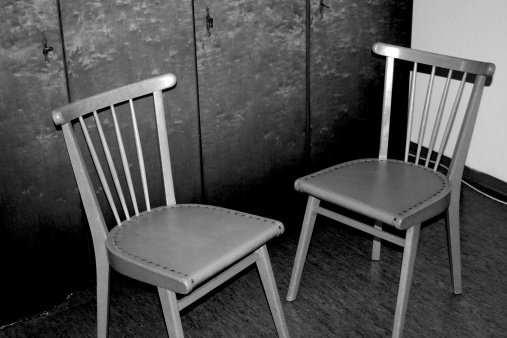 two chairs - let's sit down and talk about things