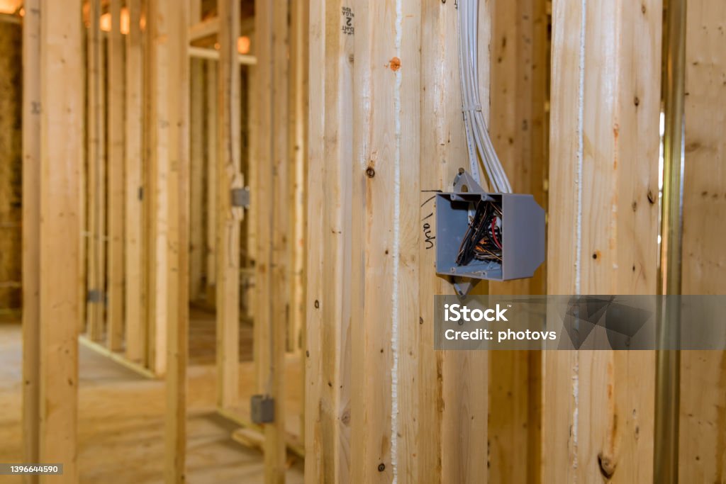 House Electrical Box Components Electrical Socket Boxes Inside Frame House With Basic Electrical Wiring ...