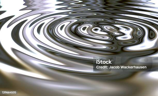 Rendered Picture Of Metalic Waves Stock Photo - Download Image Now - Liquid, Metal, Silver - Metal