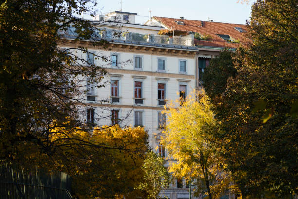 istock The Sempione park in Milan at fall 1396646727