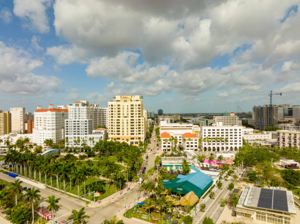 istock Aerial drone photo Downtown West Palm Beach FL 1396647066