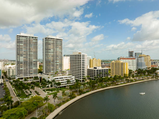 istock Aerial drone photo Downtown West Palm BEach WPB FL 1396647091
