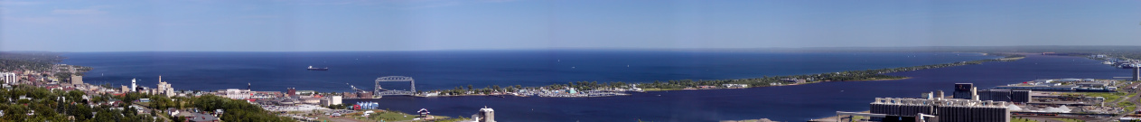 View of the Duluth Harbor from the Enger Tower