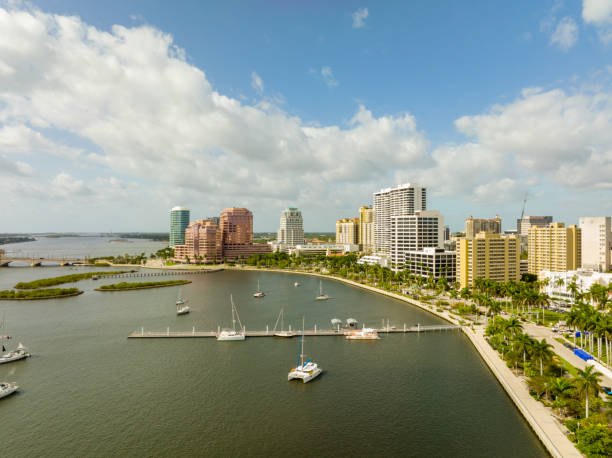istock Aerial drone photo Downtown West Palm Beach FL 1396648388