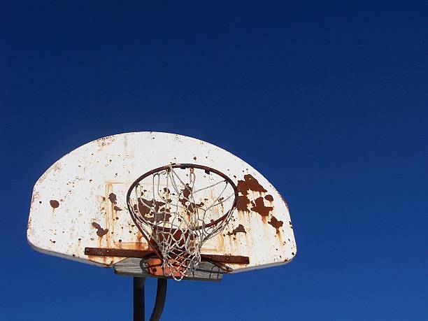 Old basketball hoop Photo of a basketball hoop plushka stock pictures, royalty-free photos & images