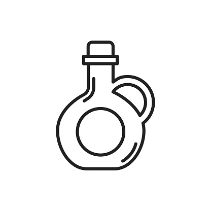 Bottle of olive oil icon. High quality black vector illustration.